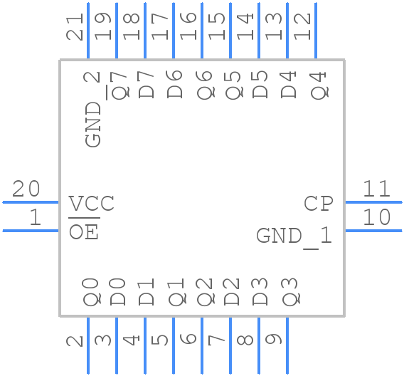 74LVC374ABQ-Q100X - Nexperia - PCB symbol