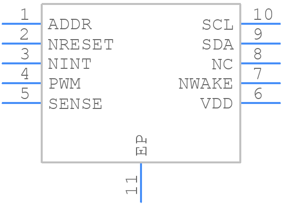CCS811B-JOPD500 - ams OSRAM - PCB symbol
