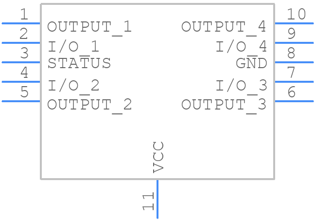 VNQ860SPTR-E - STMicroelectronics - PCB symbol