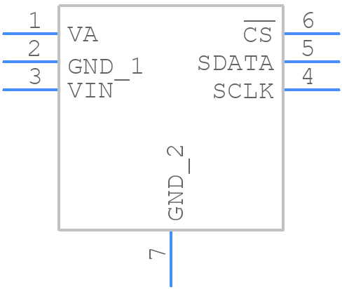 ADC081S021CISDX/NOPB - Texas Instruments - PCB symbol