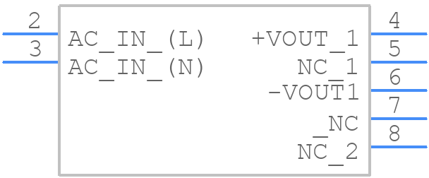 TML 40105 - Traco Power - PCB symbol