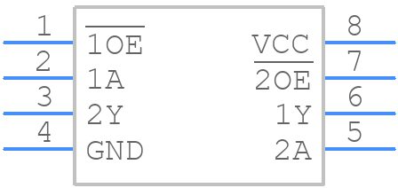 74LVC2G240DC,125 - Nexperia - PCB symbol