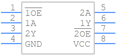 74LVC2G240GT,115 - Nexperia - PCB symbol