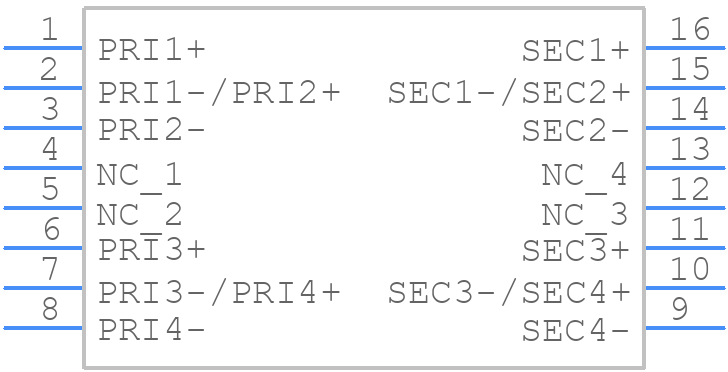 T1094NL - Yageo Group - PCB symbol