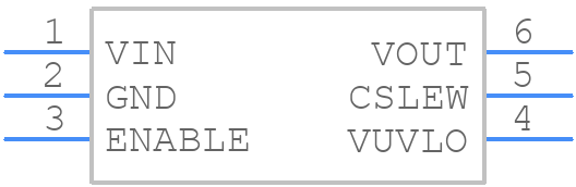MIC2019YM6-TR - Microchip - PCB symbol