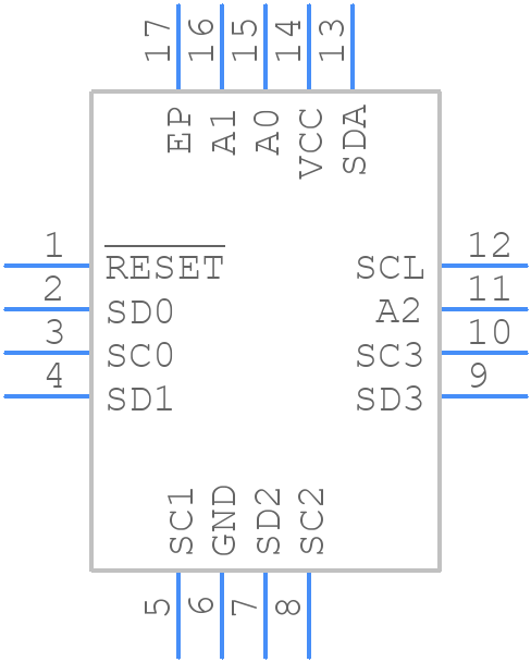 PI4MSD5V9546AZYEX - Diodes Incorporated - PCB symbol