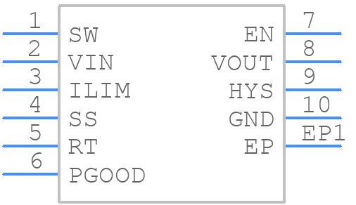 LM5166XDRCR - Texas Instruments - PCB symbol