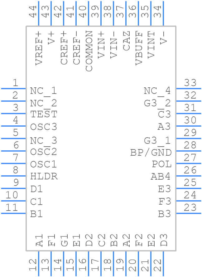 TC7117ACKW - Microchip - PCB symbol