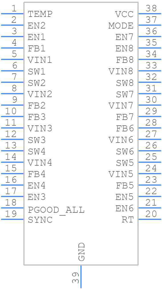 LTC3374HFE#PBF - Analog Devices - PCB symbol