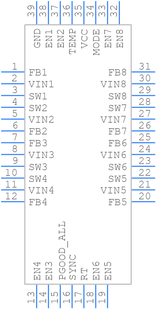 LTC3374HUHF#TRPBF - Analog Devices - PCB symbol