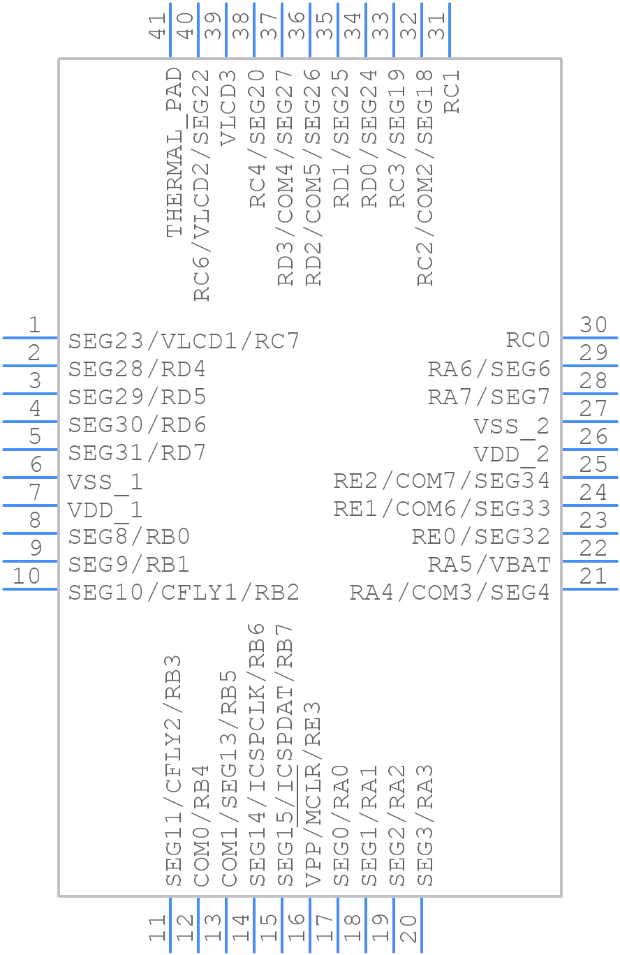 PIC16F19176-E/MV - Microchip - PCB symbol