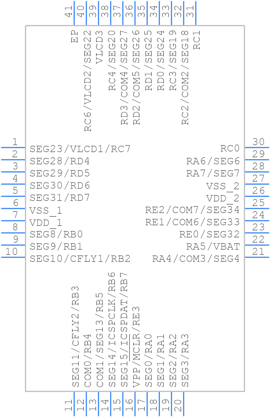 PIC16F19176-I/MV - Microchip - PCB symbol