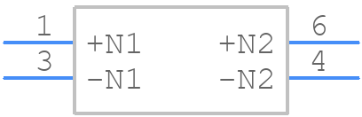 PA2001NLT - Yageo Group - PCB symbol