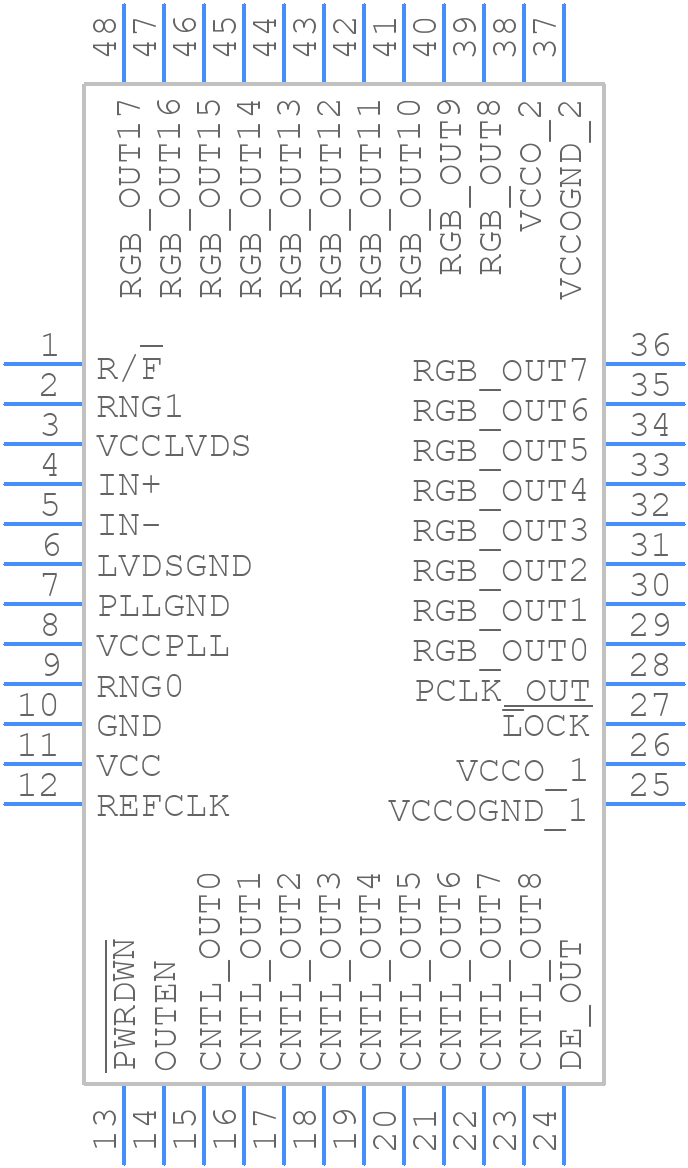 MAX9250ECM+ - Analog Devices - PCB symbol