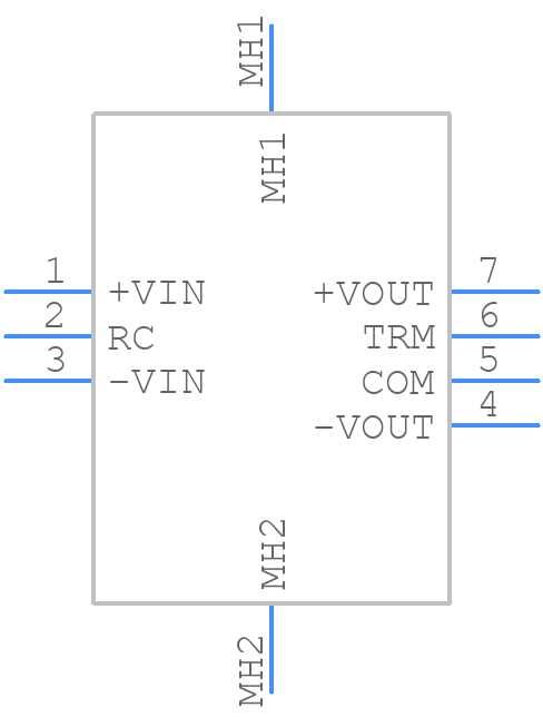 CC6-1212DF-E - TDK Lambda - PCB symbol