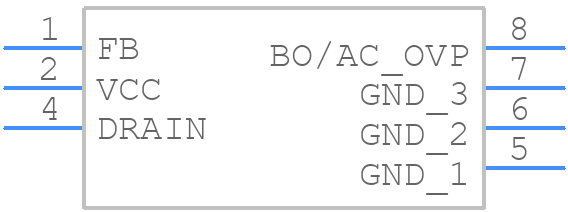 NCP1077BAP100G - onsemi - PCB symbol