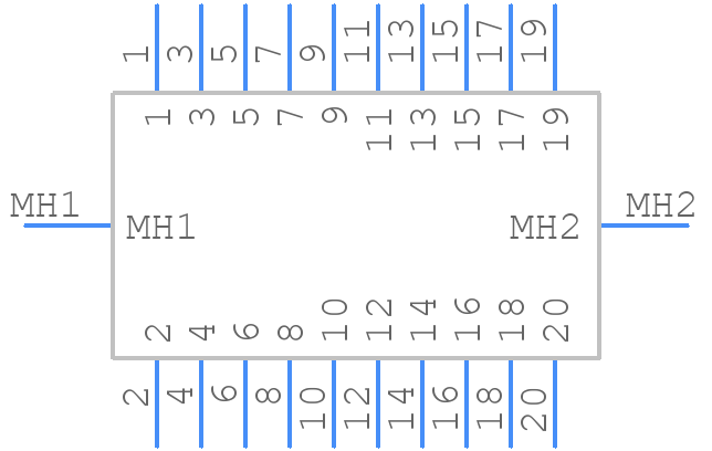 395-020-520-202 - EDAC - PCB symbol