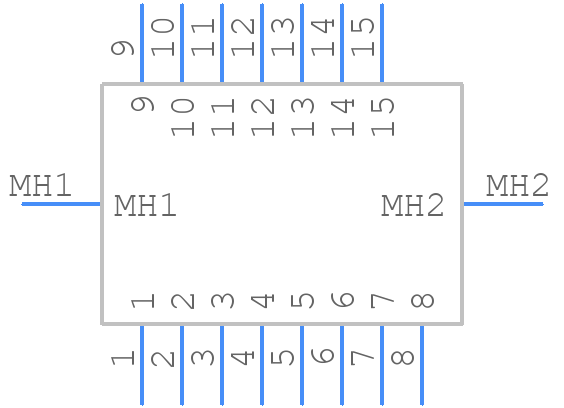 8LCM015S-304B-XX - Multicomp Pro - PCB symbol