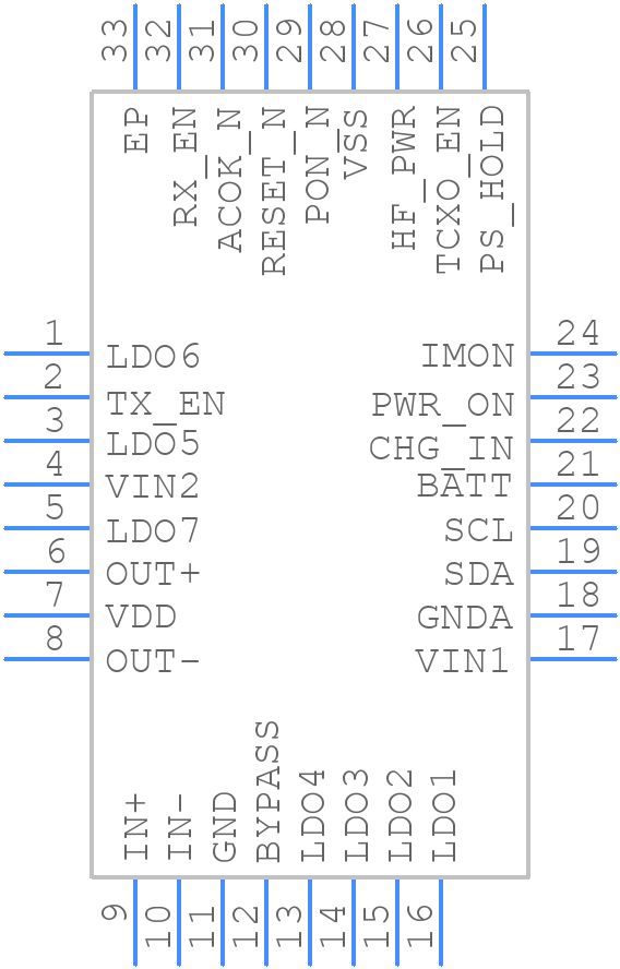 LP3921SQE/NOPB - Texas Instruments - PCB symbol