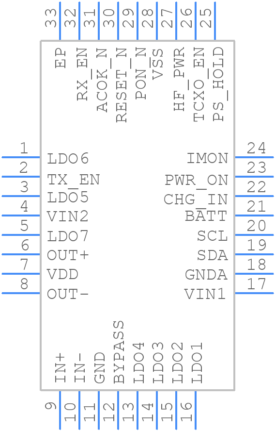 LP3921SQ/NOPB - Texas Instruments - PCB symbol