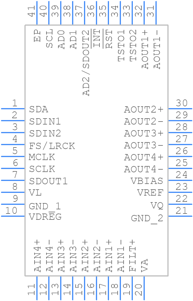CS4244-DNZ - Cirrus Logic - PCB symbol