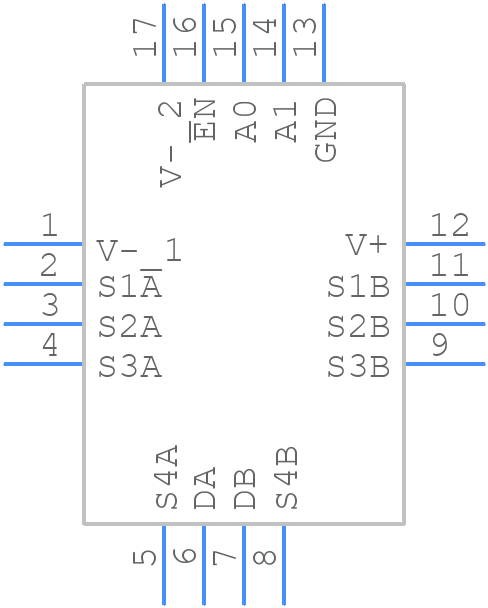 DG1409EEN-T1-GE4 - Vishay - PCB symbol