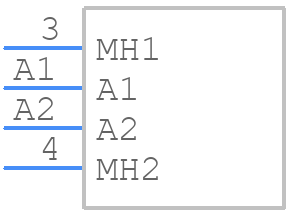 M80-4000000F9-02-321-00-000 - Harwin - PCB symbol