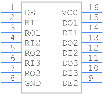 SN751730DE4 - Texas Instruments - PCB symbol