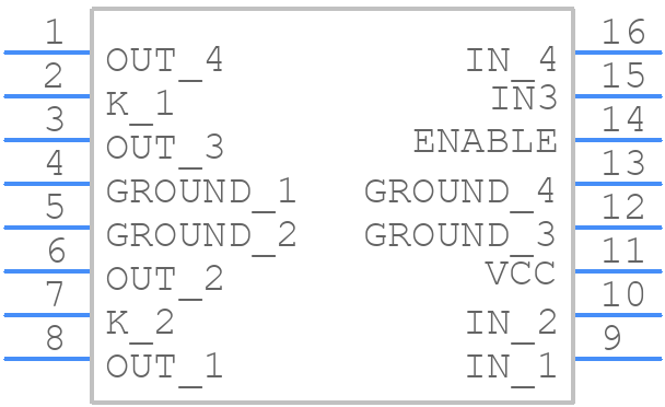 UDQ2559LBTR-T - Allegro Microsystems - PCB symbol