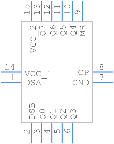 74LV164BQ,115 - Nexperia - PCB symbol
