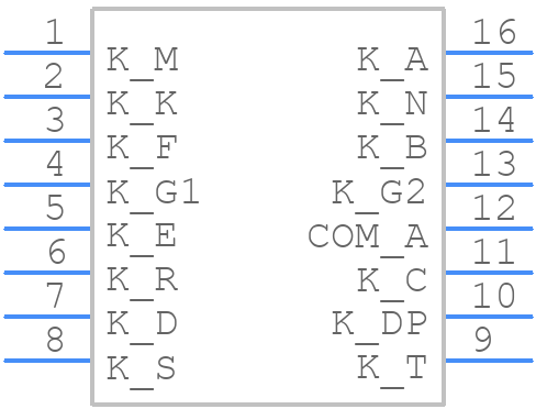 PSA39-21GWA - Kingbright - PCB symbol
