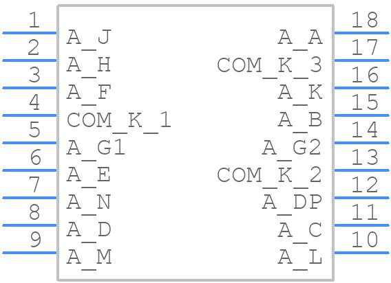 LDS-F3902RI - Lumex - PCB symbol