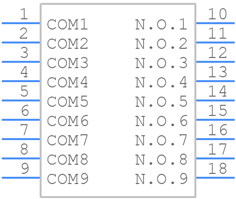 A6E-9101-N - OMRON Electronics - PCB symbol