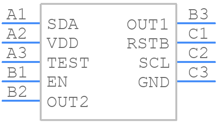 LC898300XA - onsemi - PCB symbol