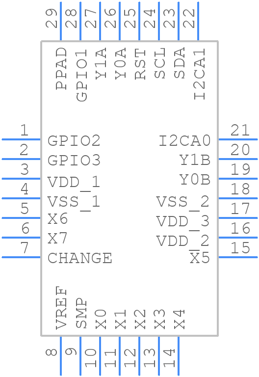 AT42QT2160-MMUR - Microchip - PCB symbol