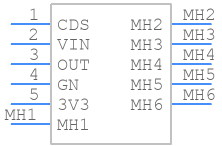 RCWL-0516 - icstation - PCB symbol