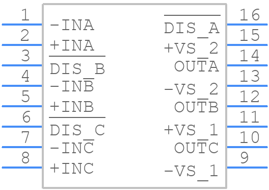 LMH6738MQX/NOPB - Texas Instruments - PCB symbol