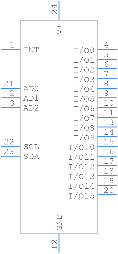 MAX7312AUG+ - Analog Devices - PCB symbol