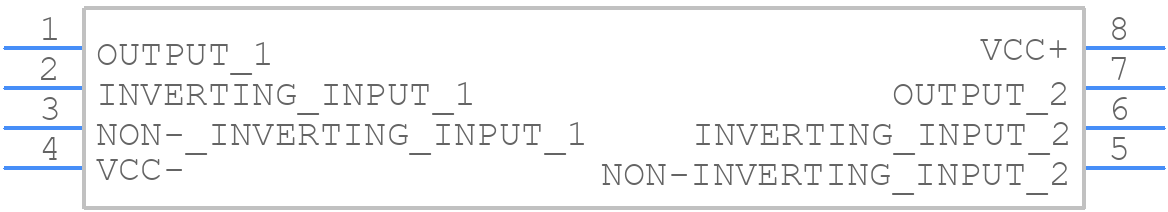 TL082CD - STMicroelectronics - PCB symbol