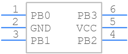 ATTINY9-TS8R - Microchip - PCB symbol