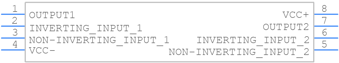 TL082CDT - STMicroelectronics - PCB symbol
