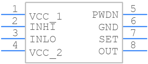 MAX2015EUA+T - Analog Devices - PCB symbol