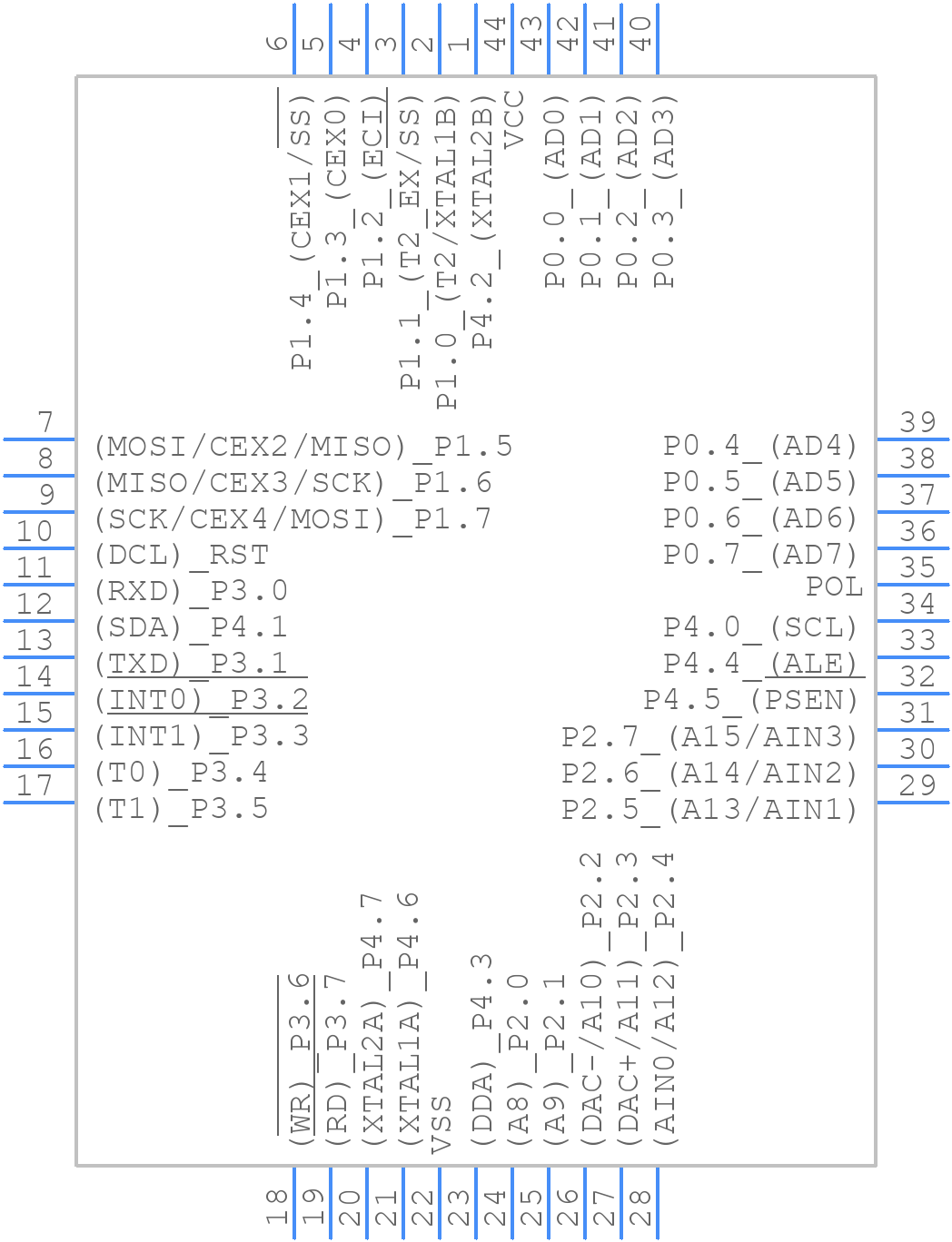 AT89LP51RD2-20JU - Microchip - PCB symbol