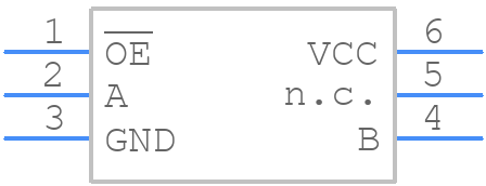 74CBTLV1G125GF,132 - Nexperia - PCB symbol