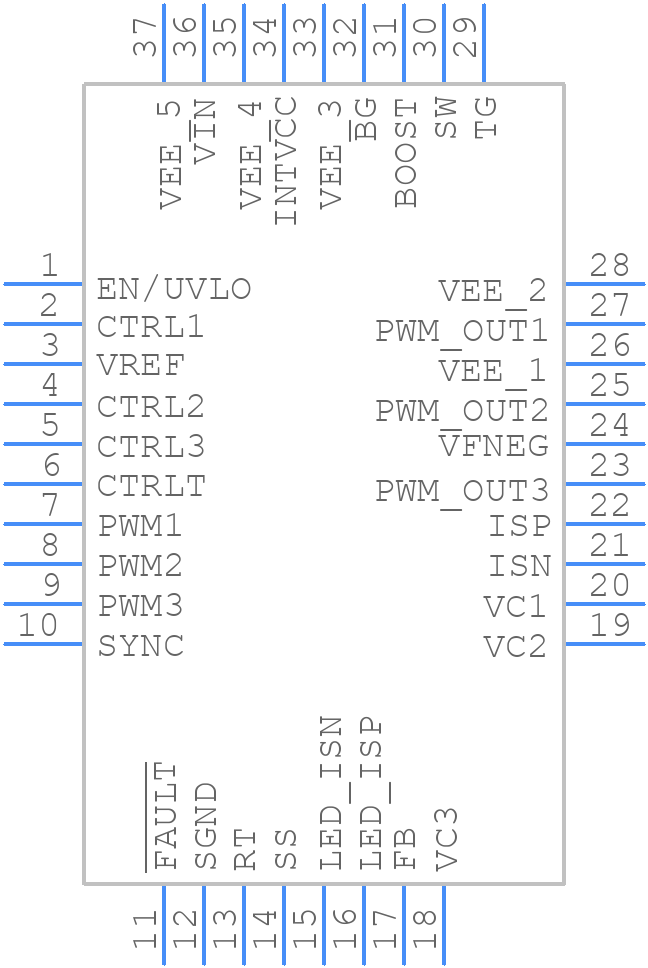 LT3744EUHE#PBF - Analog Devices - PCB symbol