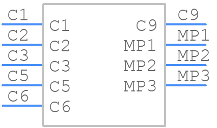 105034-0001 - Molex - PCB symbol