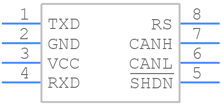 MAX3053ESA+ - Analog Devices - PCB symbol