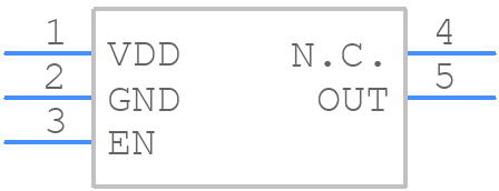 MAX40200AUK+T - Analog Devices - PCB symbol