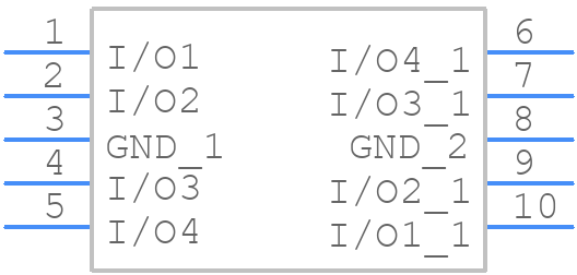 RCLAMP0524PQTCT - SEMTECH - PCB symbol