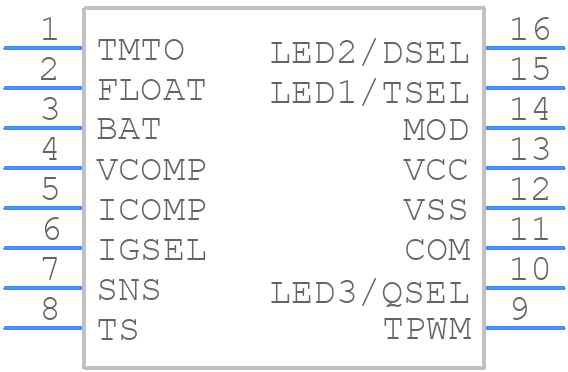 BQ2031SN-A5 - Texas Instruments - PCB symbol